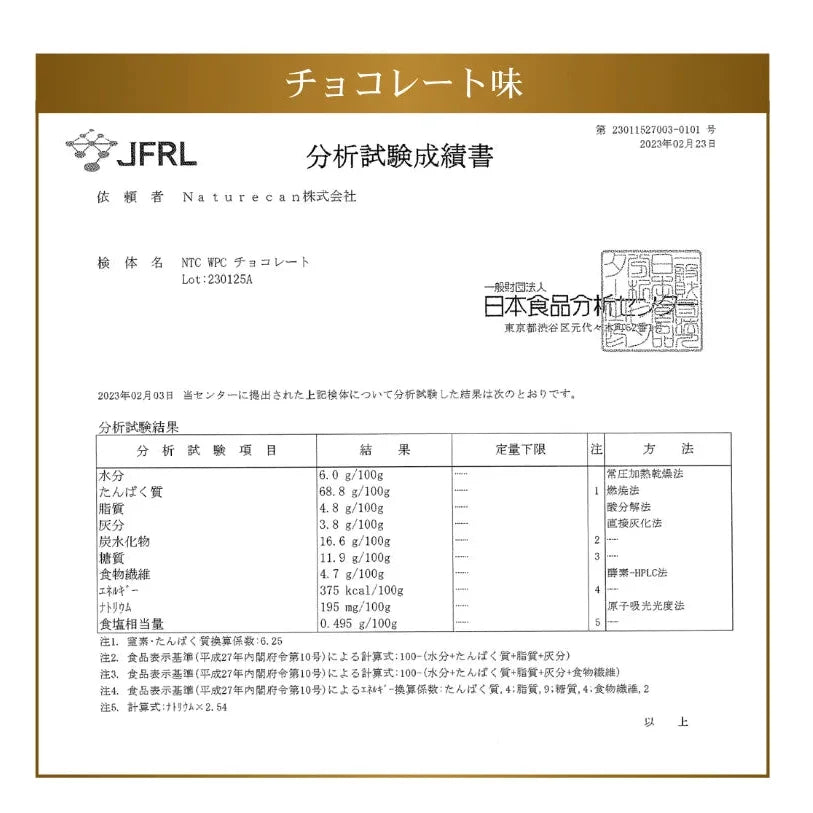 ホエイプロテイン（WPC）チョコレート