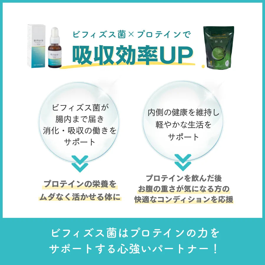 【さらに10%OFF】選べるプロテイン×Bifiora（ビフィオラ）ビフィズス菌オイルセット