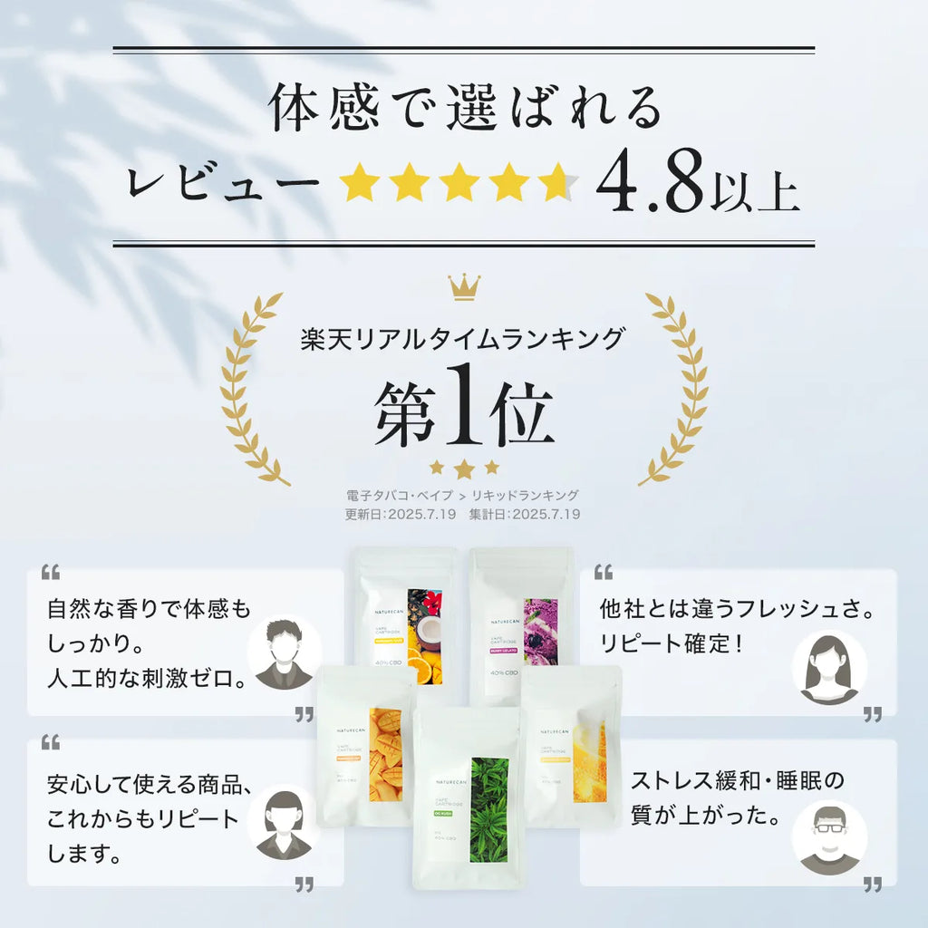 40％CBD充填済みベイプペンセット – Naturecan JP