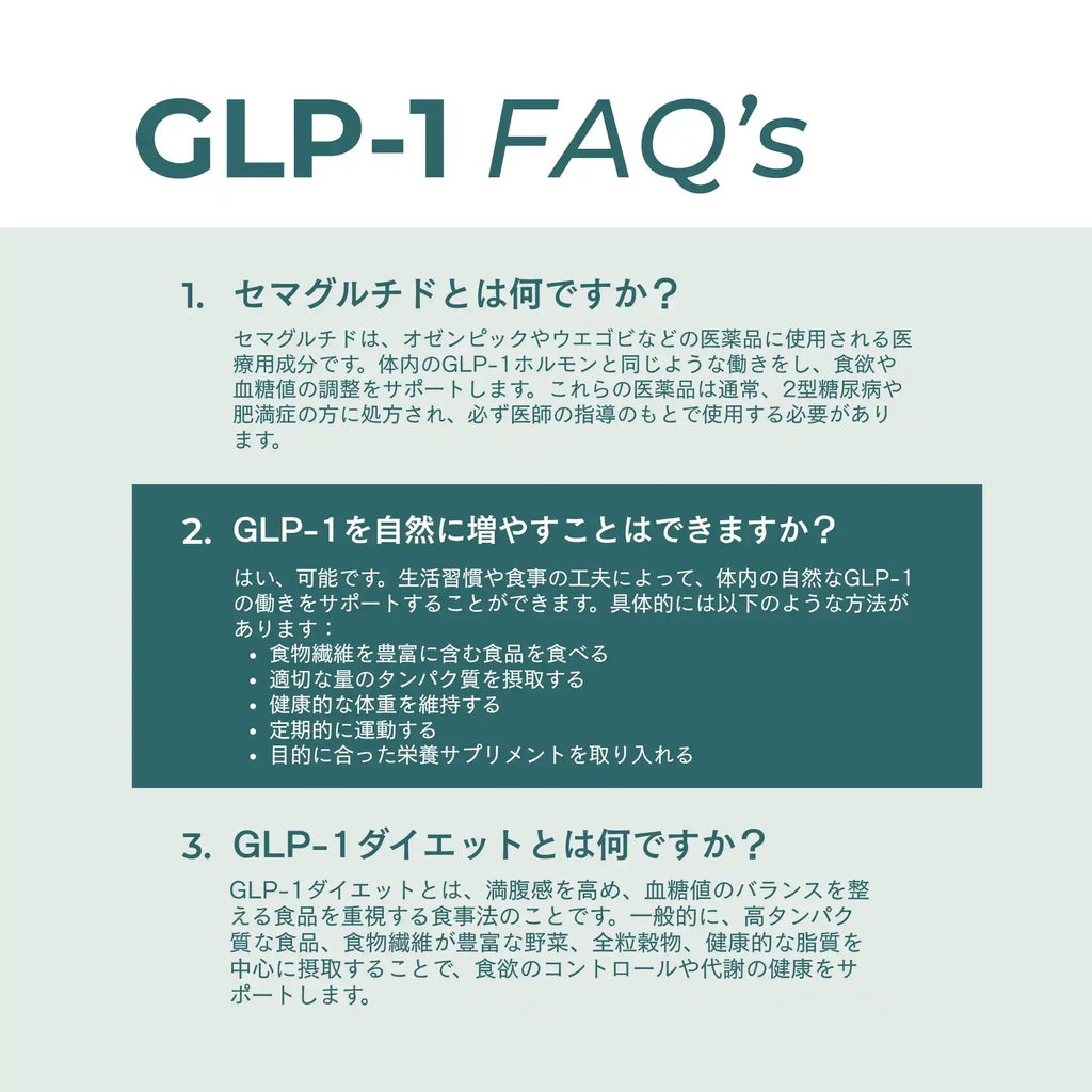 GLP-1 サプリメント【海外発送】