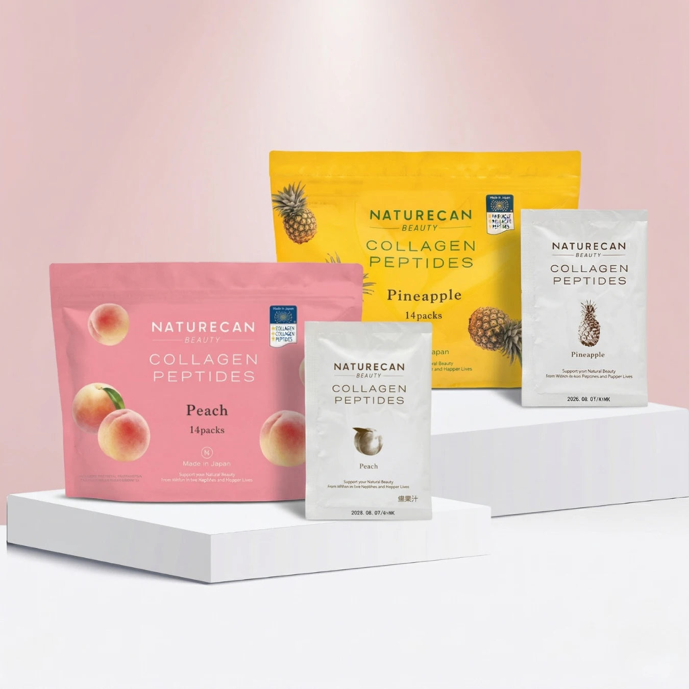 コラーゲンペプチド個包装パックセット（ピーチ×パイナップル）
