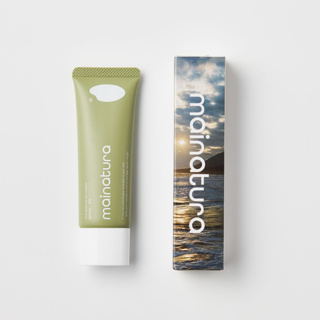 mainatura UVクリーム（rice essence sun cream SPF 50+ / PA++++）