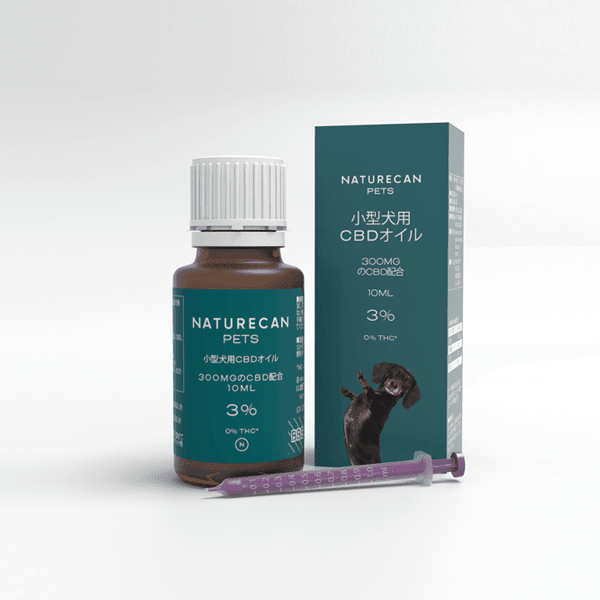 小型犬用 3%CBDオイル 10ml 付属のシリンジ
